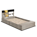 Wooden Sandbox With Liner, Kitchen Design, Sink For 3 7 Years Old Gray Wood