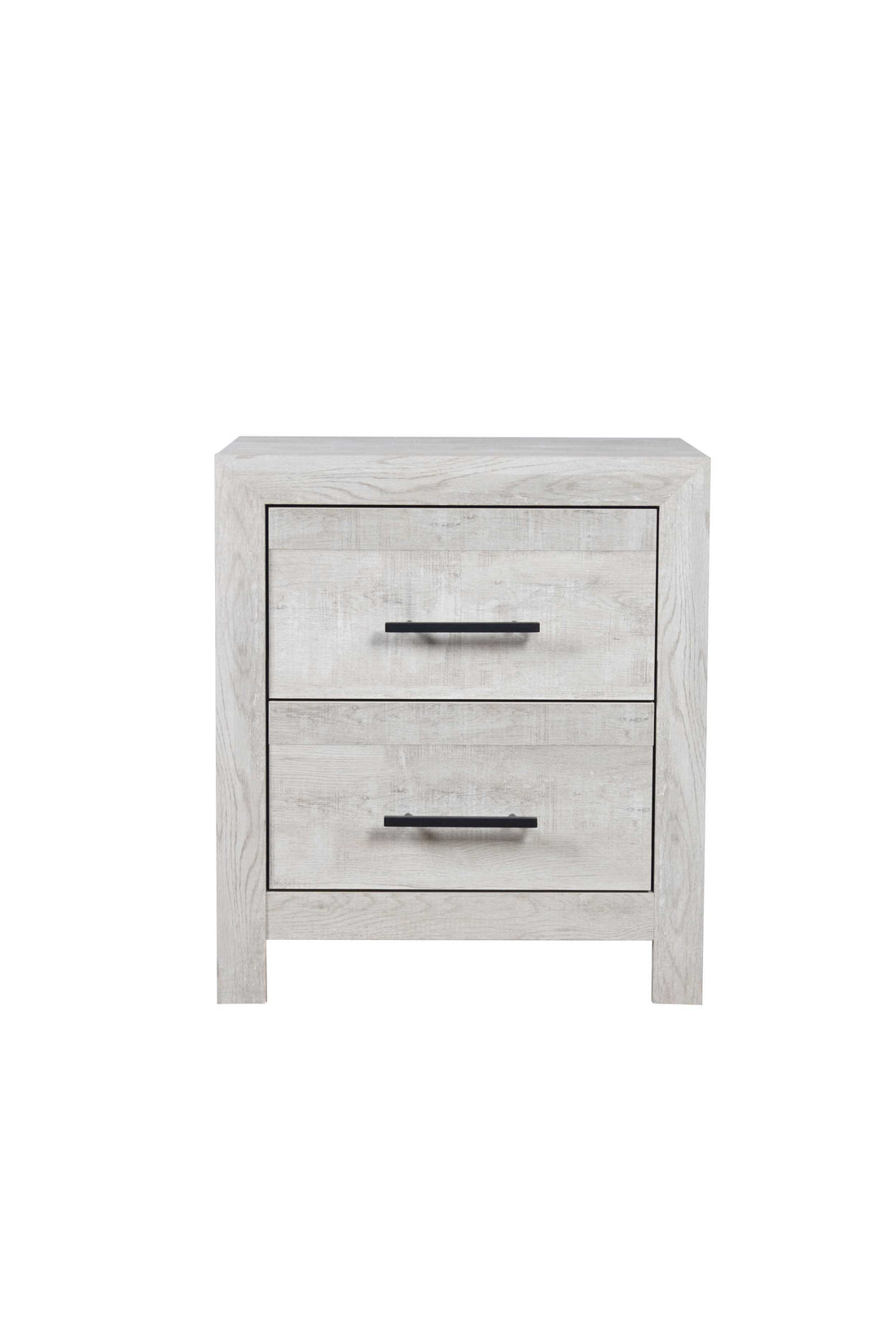 Denver Modern Style 2 Drawer Nightstand Made With Wood In Gray Gray 2 Drawers Bedroom Bedside Cabinet Contemporary,Modern Solid Wood Mdf Wood