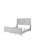 Denver Modern Style King Bed Made With Wood In Gray Box Spring Required King Gray Wood Bedroom Modern Slat Beds Wood