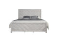 Denver Modern Style King Bed Made With Wood In Gray Box Spring Required King Gray Wood Bedroom Modern Slat Beds Wood