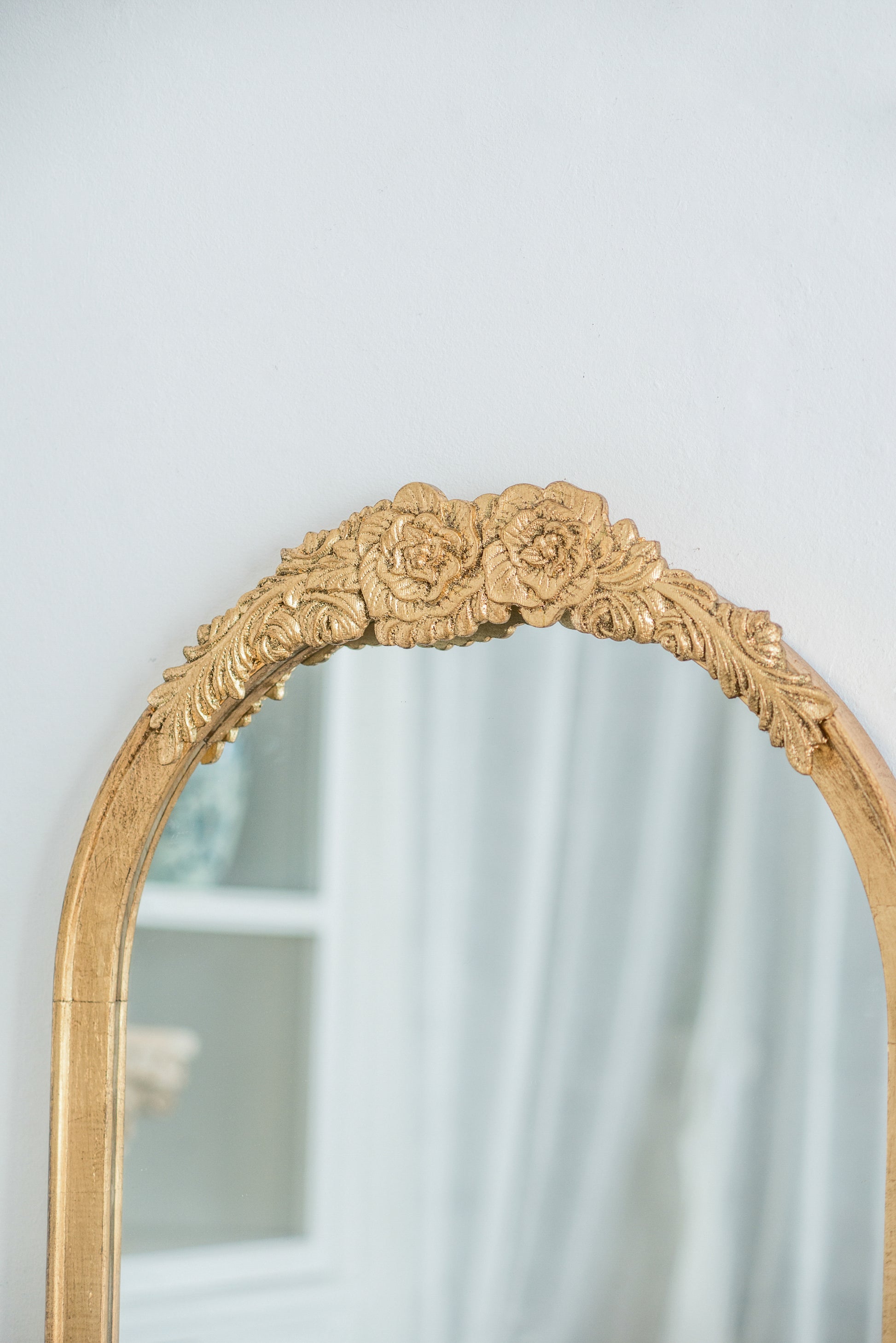 19"X56" Wood Floor Mirror, Full Body Mirror Dressing Make Up Mirror For Bathroom Bedroom Living Room Gold Wood Glass