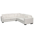 Concord Performance White Modular 3 Piece Sectional White Wood Polyester 5 Seat