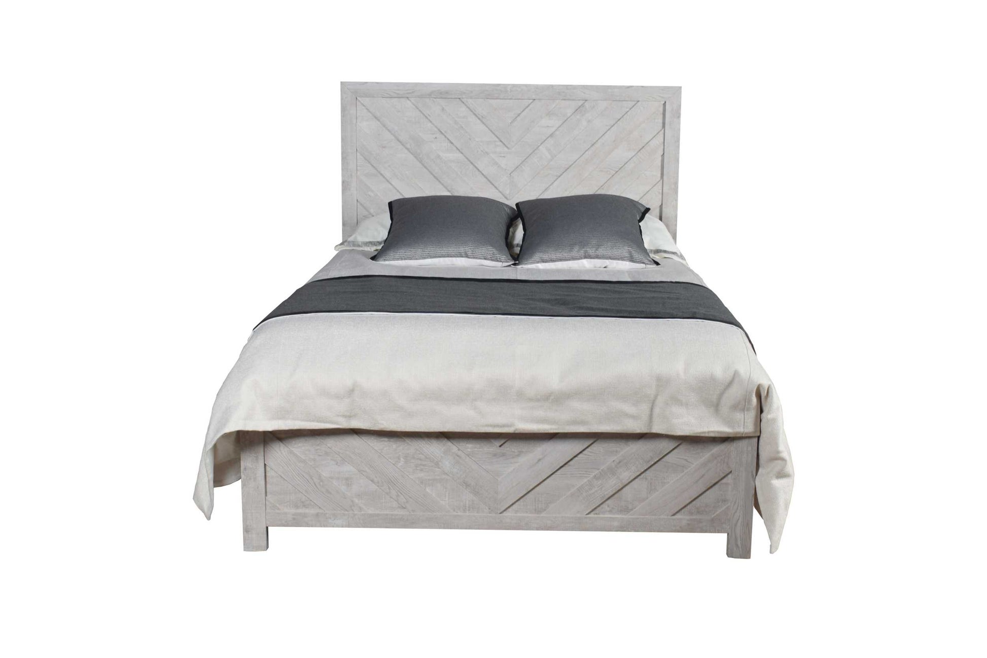 Denver Queen 4Pc Modern Style Storage Bedroom Set Made With Wood In Gray Box Spring Required Queen Gray Wood 4 Piece Set Bedroom Bed Included,Dresser Included,Mirror Included,Nightstand Included Contemporary,Modern Solid Wood Mdf Wood