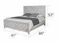 Twin 4Pc Modern Style Storage Bedroom Set Made With Wood In Gray Box Spring Required Twin Gray Wood Gray 4 Piece Set Bedroom Bed Included,Dresser Included,Mirror Included,Nightstand Included