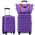 Hardshell Luggage Sets 2Pcs Bag Spinner Suitcase With Tsa Lock Lightweight 20