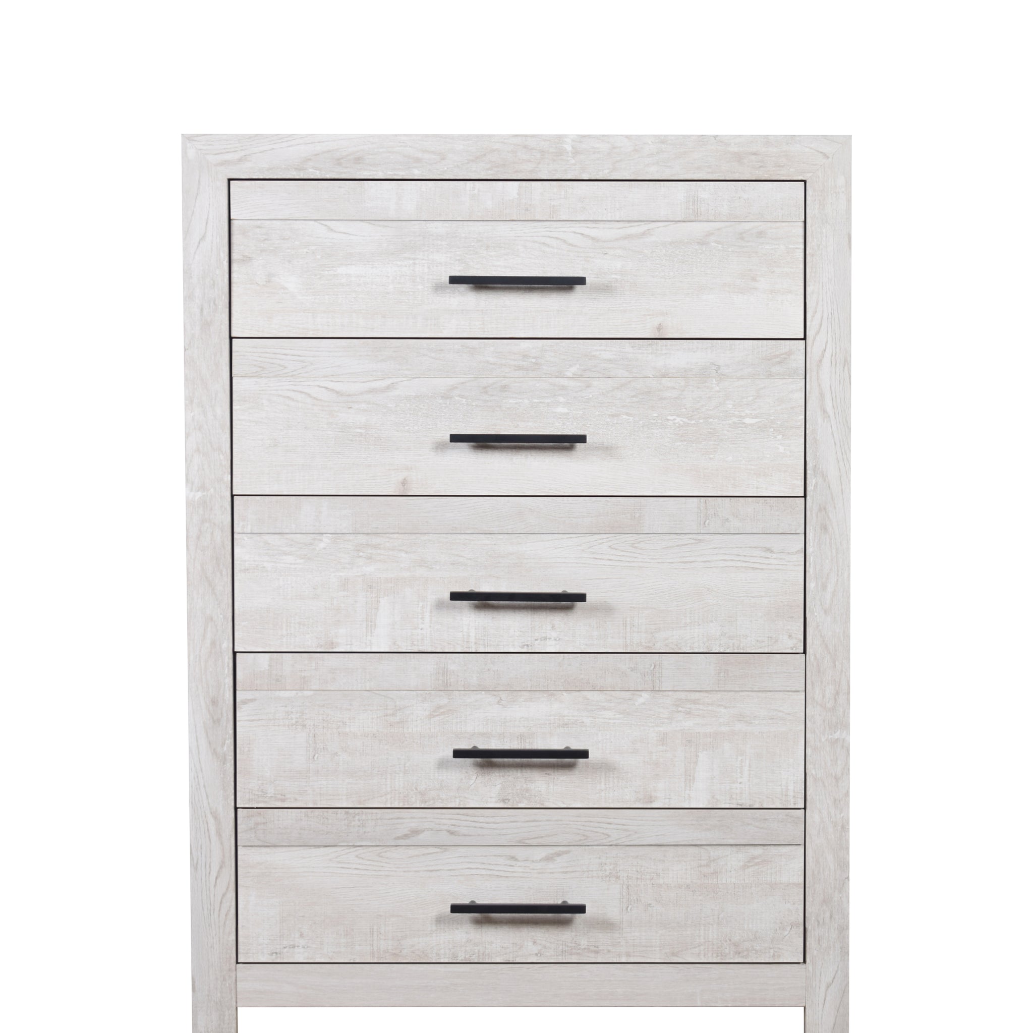 Denver Modern Style 5 Drawer Chest Made With Wood In Gray Gray Bedroom Modern Wood