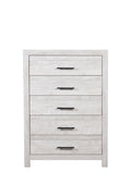 Denver Modern Style 5 Drawer Chest Made With Wood In Gray Gray Bedroom Modern Wood