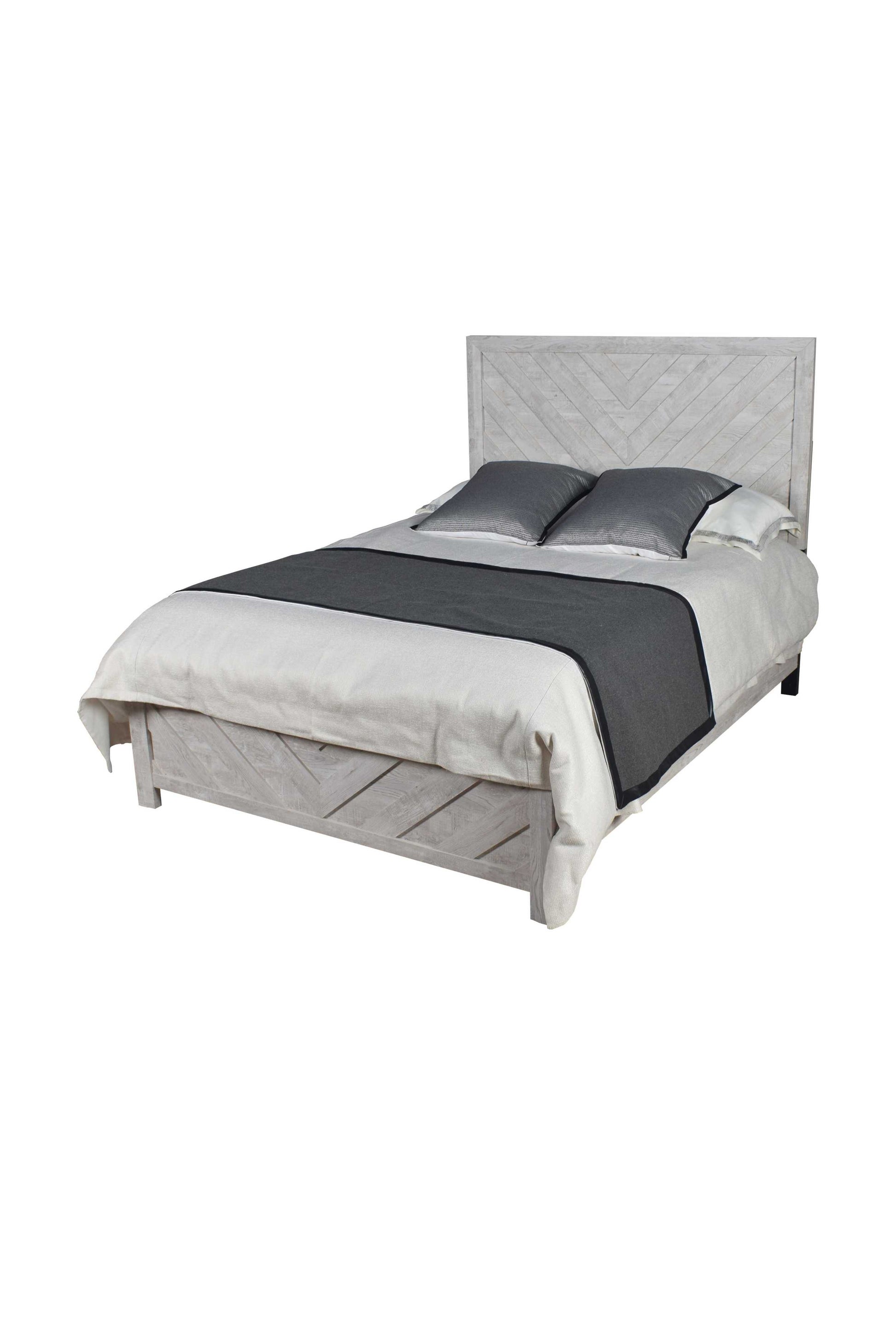 Denver Queen 4Pc Modern Style Storage Bedroom Set Made With Wood In Gray Box Spring Required Queen Gray Wood 4 Piece Set Bedroom Bed Included,Dresser Included,Mirror Included,Nightstand Included Contemporary,Modern Solid Wood Mdf Wood