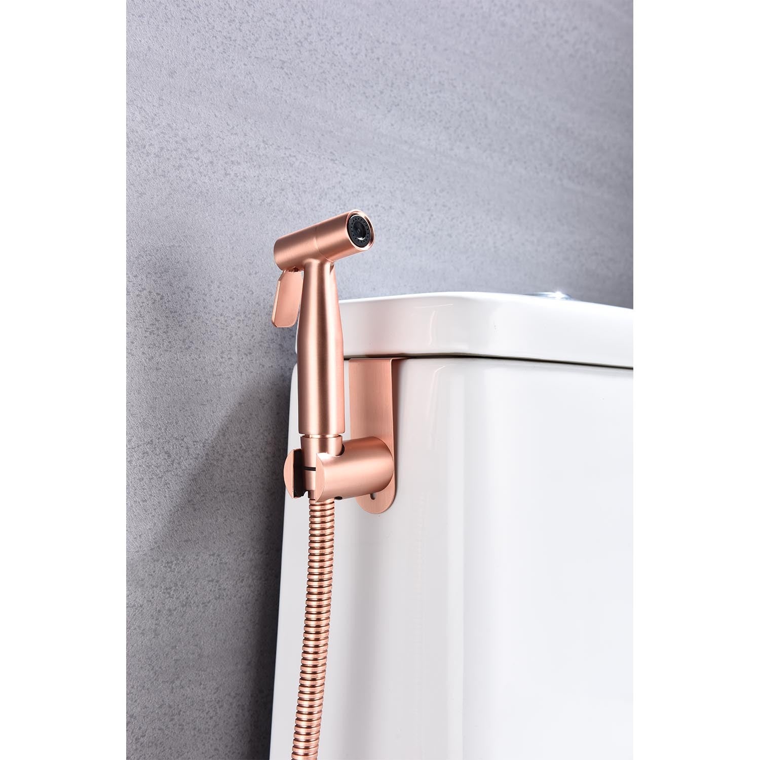 Bidet Sprayer For Toilet, Handheld Cloth Diaper Sprayer Rose Gold Metal