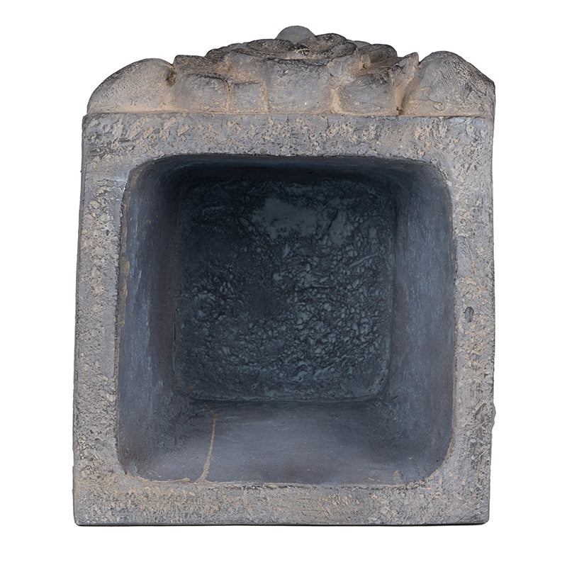 11" X 13" X 22" Greek God Statue Planter With Legs Gray Magnesium Oxide