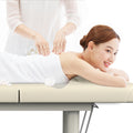 80 Inches Wide Quality Leather Beauty Spa Furniture Massage Table Bed Iron On Round Legs Facial Bed Beauty Bed Gray Gray Pu Leather