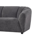 Liyasi Living Room Sofa Set With Luxury Boucle Fabric3 Seater Grey Polyester Wood Primary Living Space Eucalyptus Foam Fabric 3 Seat