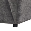 Liyasi Living Room Sofa Set With Luxury Boucle Fabric3 Seater Grey Polyester Wood Primary Living Space Eucalyptus Foam Fabric 3 Seat