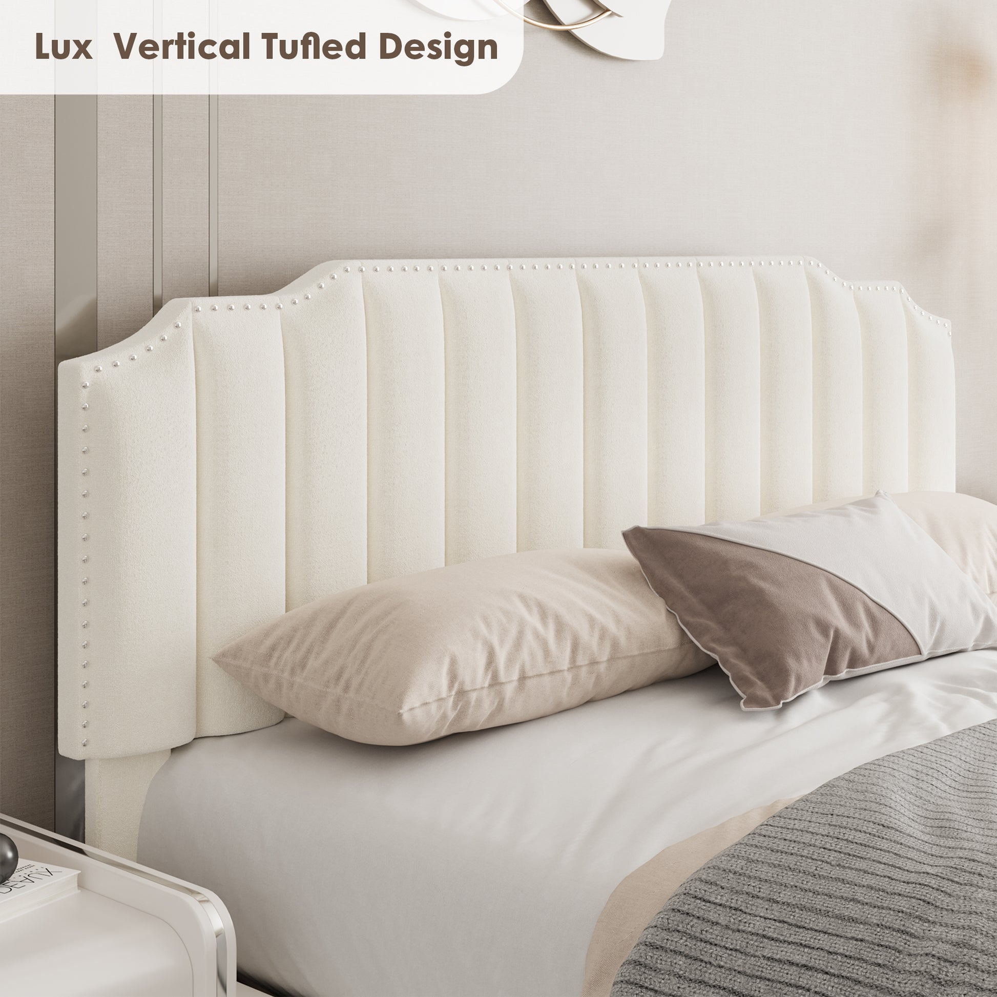Lift Up Velvet Beige Queen Size Bed Box Spring Not Required Queen Beige Wood Light Brown Bedroom American Design Poplar Slat Beds Foam Velvet Upholstered