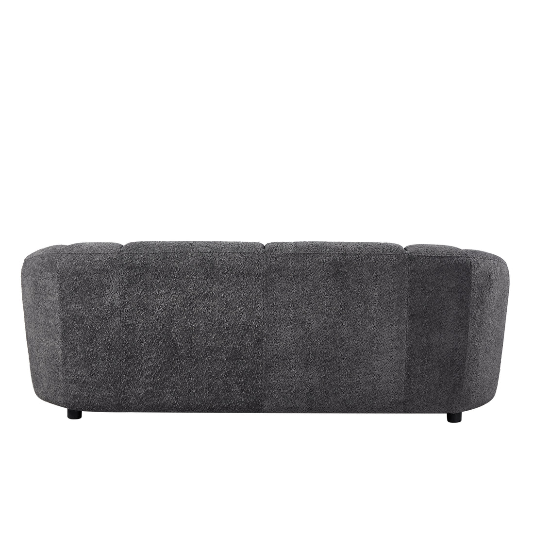Liyasi Living Room Sofa Set With Luxury Boucle Fabric3 Seater Grey Polyester Wood Primary Living Space Eucalyptus Foam Fabric 3 Seat