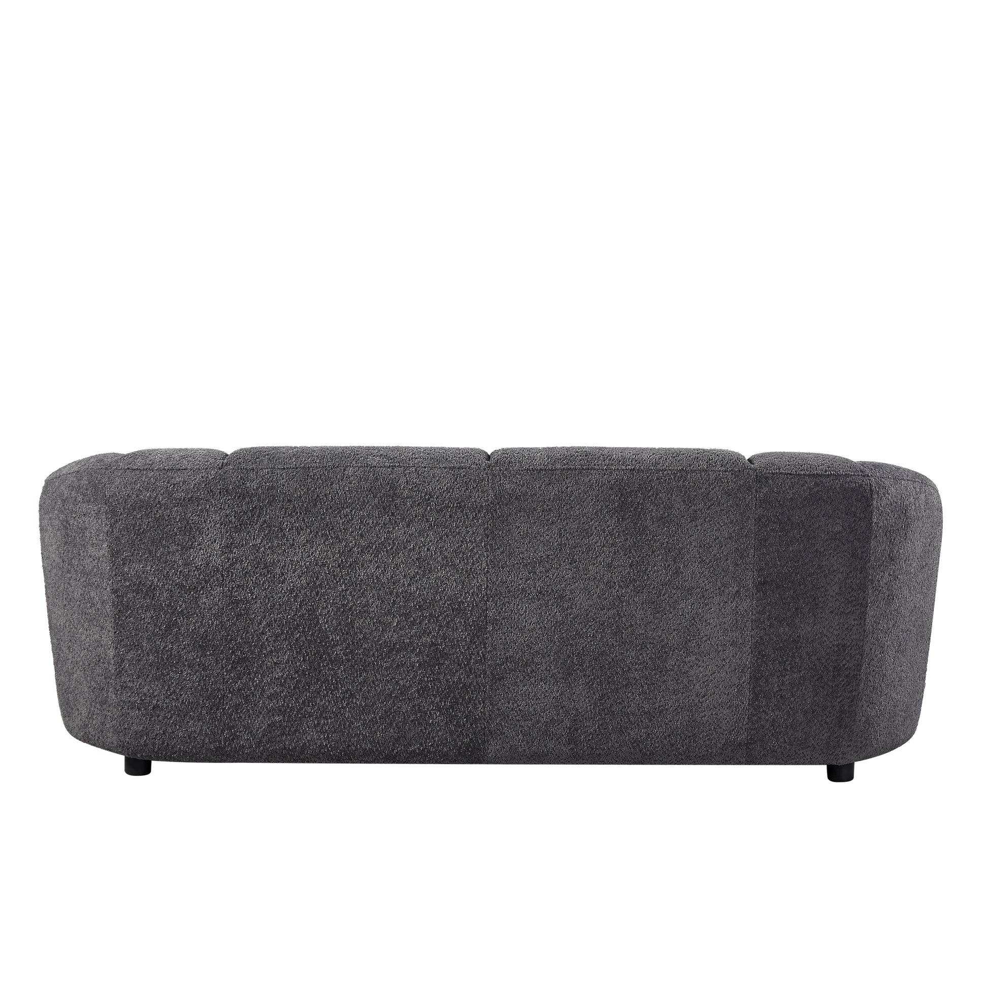 Liyasi Living Room Sofa Set With Luxury Boucle Fabric3 Seater Grey Polyester Wood Primary Living Space Eucalyptus Foam Fabric 3 Seat