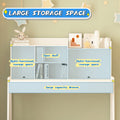 Modern Classic Desk, Children'S Desk, Solid Wood Desk, Bedroom Boy And Girl Family Desk And Chair Set, Compact, Multi Space Available, Multi Color Optional, Multi Storage Space, Color:White White Light Brown Desk And Chair Set Study Classic Pine