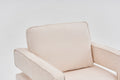 Swivel Barrel Chair For Living Room,360 Degree Swivel Club Modern Accent Single Sofa Chair, Small Leisure Arm Chair For Nursery, Hotel, Bedroom, Office Beige Primary Living Space Modern Linen