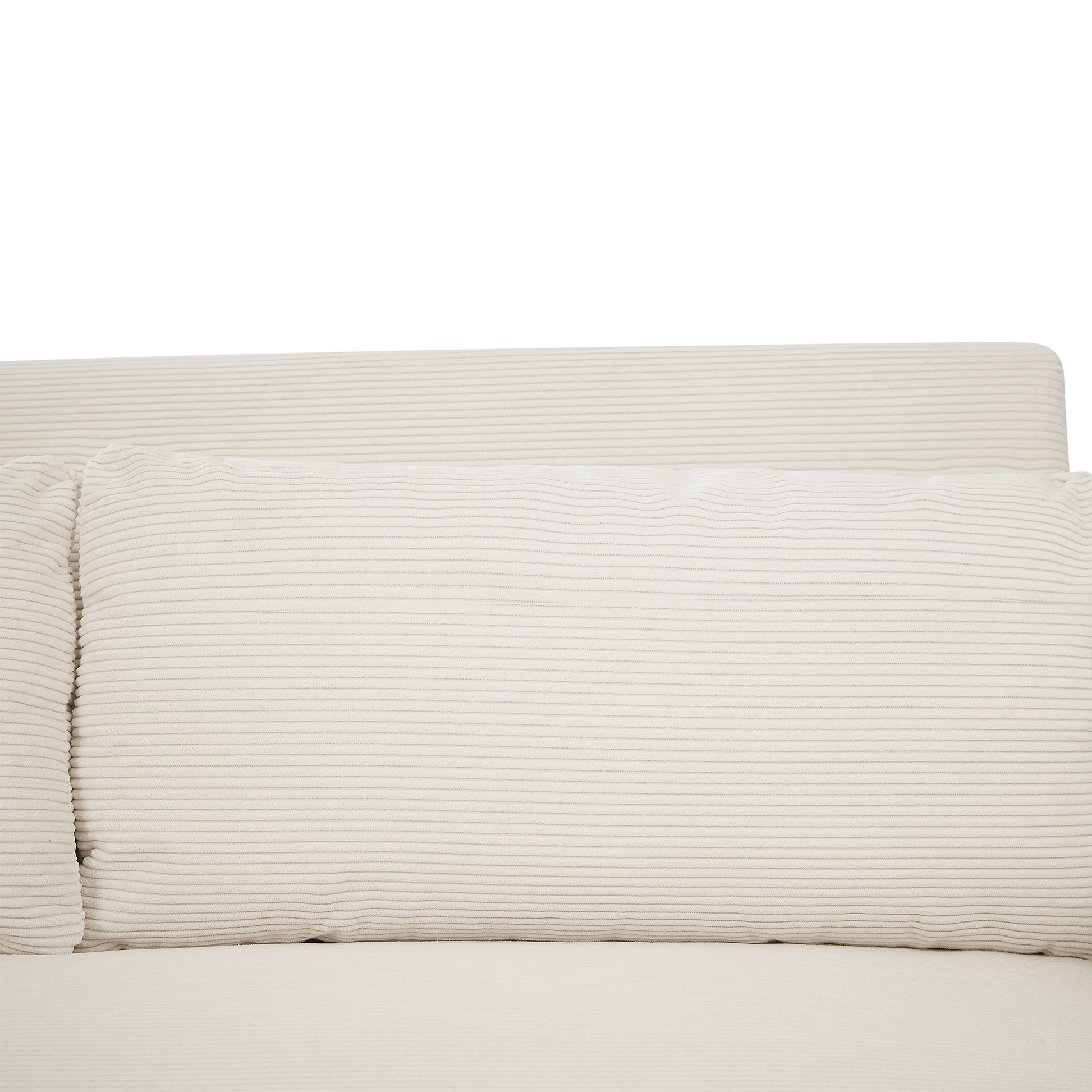 57.48" Pull Out Sofa Bed Convertible Couch 2 Seat Loveseat Sofa Modern Sleeper Sofa With Two Throw Pillows And Usb Ports For Living Room, Beige Old Sku:Wf317760Aaa Beige Foam Corduroy 2 Seat