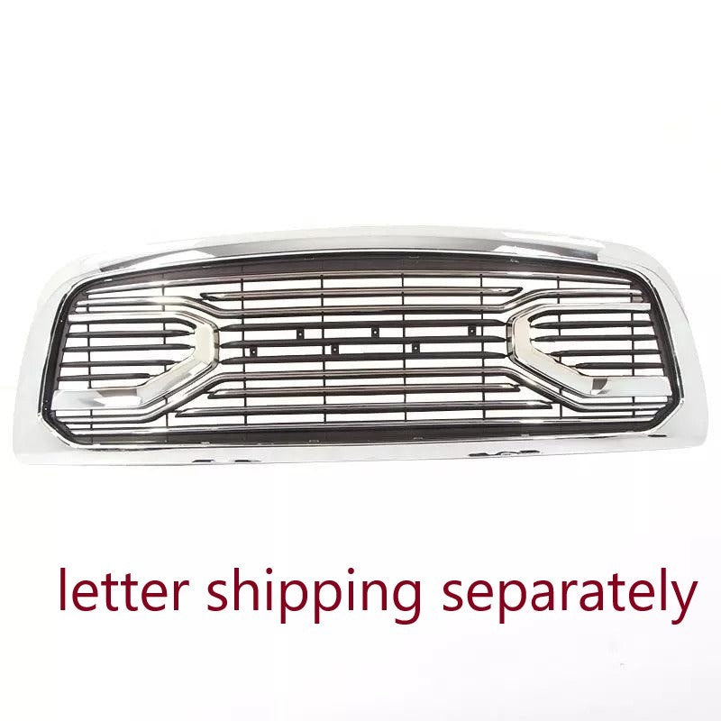 Chrome Big Horn Style Front Grille For 2013 2014 2015 2016 2017 2018 Dodge Ram 1500 Matt Black Abs Abs