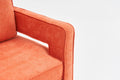 Swivel Barrel Chair For Living Room,360 Degree Swivel Club Modern Accent Single Sofa Chair, Small Leisure Arm Chair For Nursery, Hotel, Bedroom, Office Orange Primary Living Space Modern Linen
