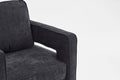 Swivel Barrel Chair For Living Room,360 Degree Swivel Club Modern Accent Single Sofa Chair, Small Leisure Arm Chair For Nursery, Hotel, Bedroom, Office Black Primary Living Space Modern Linen