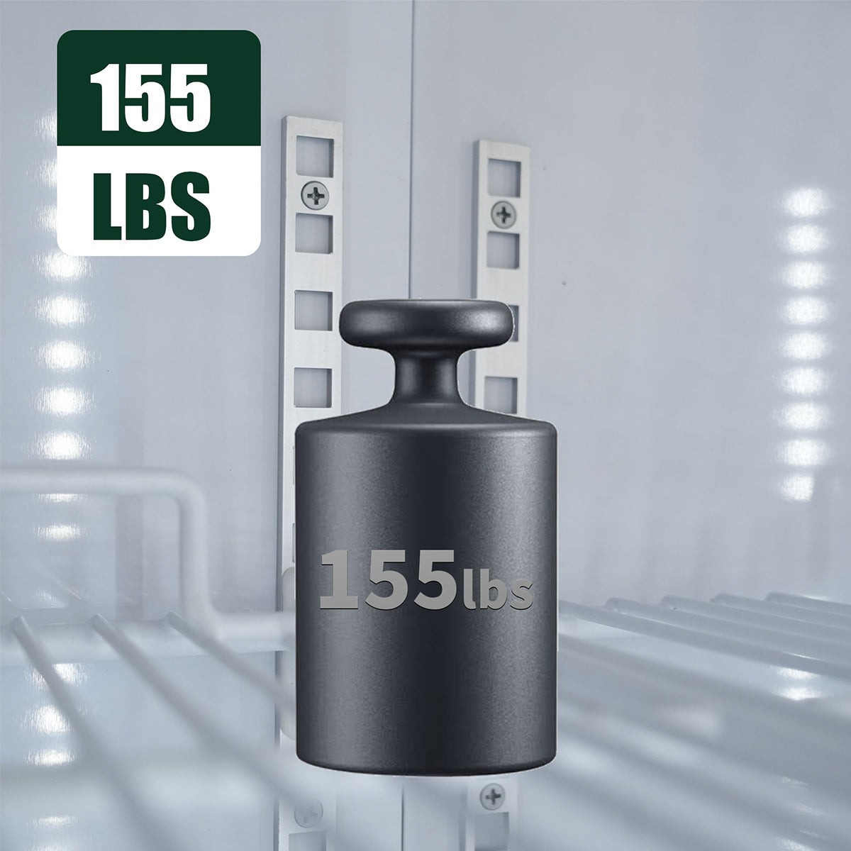 Orikool Glass Door Merchandiser Refrigerator 44.7 Cu.Ft Swing Door Commercial Display Refrigerators Merchandising Refrigeration With Led Top Panel Black Steel