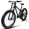 A26309 26 Inch Mountain Bike,Full Suspension 21 Speeds Drivetrain With Disc Brake Mtb Bicycle, 26*4