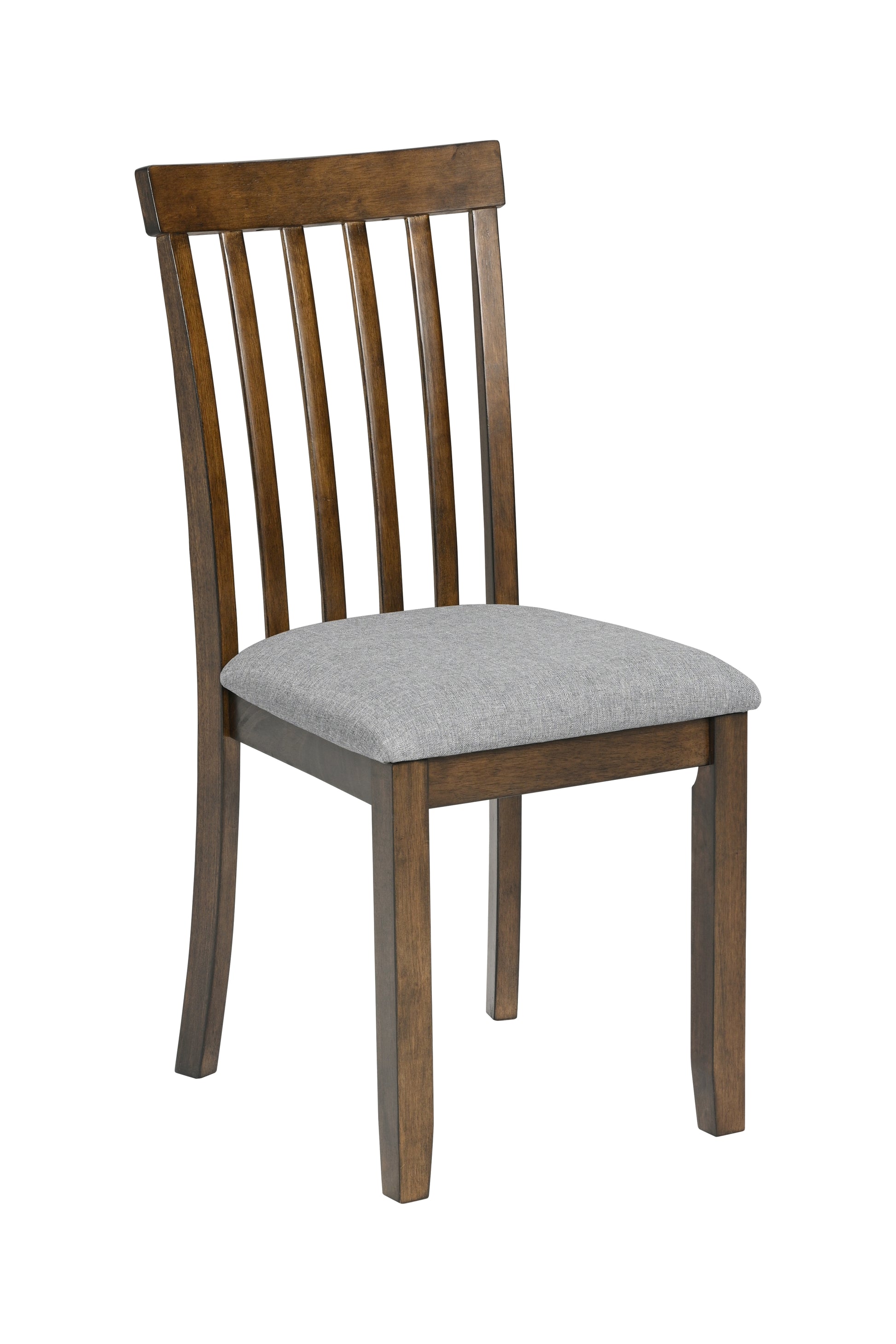 Wooden Dining Chairs Set Of 4, Kitchen Chair With Padded Seat, Upholstered Side Chair For Dining Room, Living Room, Walnut Walnut Dining Room Rubberwood Rubber Wood