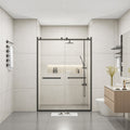 Semi Frameless Double Sliding Glass Shower Doors, 60