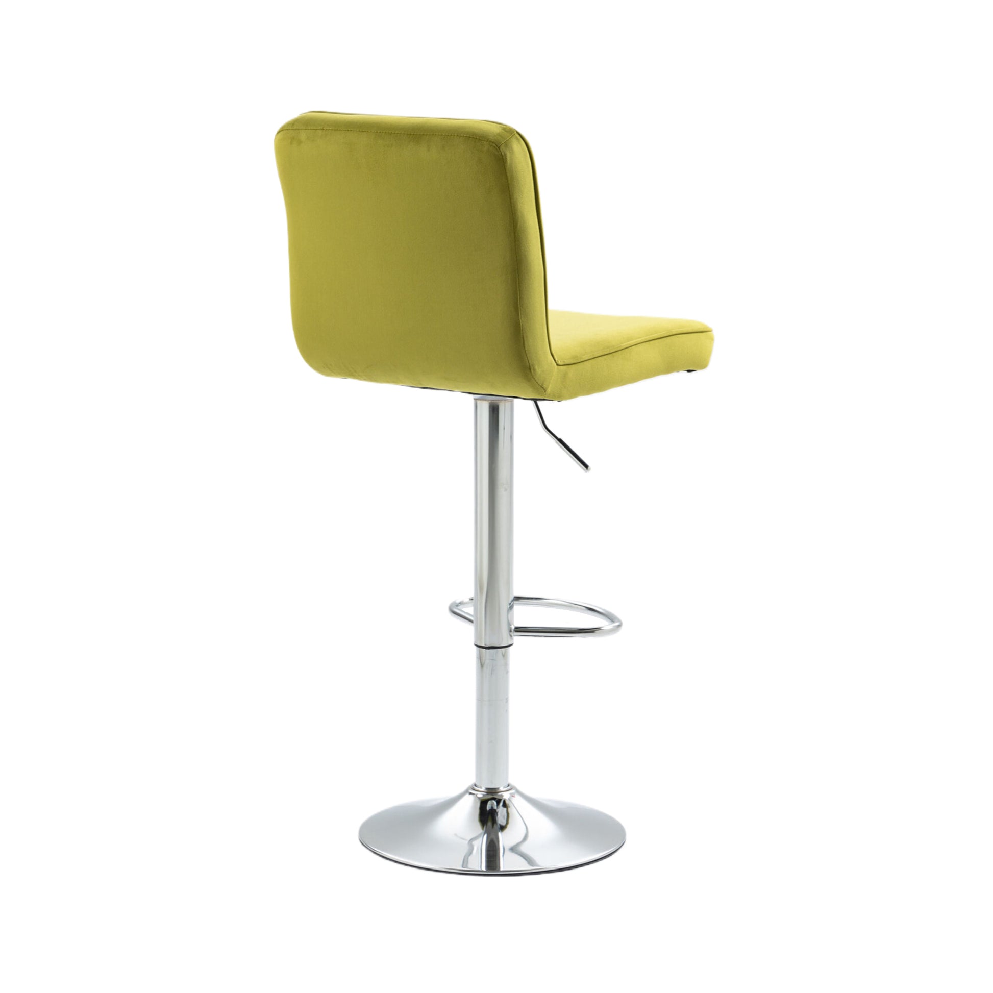 Coolmore Bar Stools With Back And Footrest Counter Height Dining Chairs 2Pc Set,360 Velvet Swivel Bar Stools Set Of 2, Adjustable Counter Height Bar Chairs Olive Velvet Olive Foam Velvet