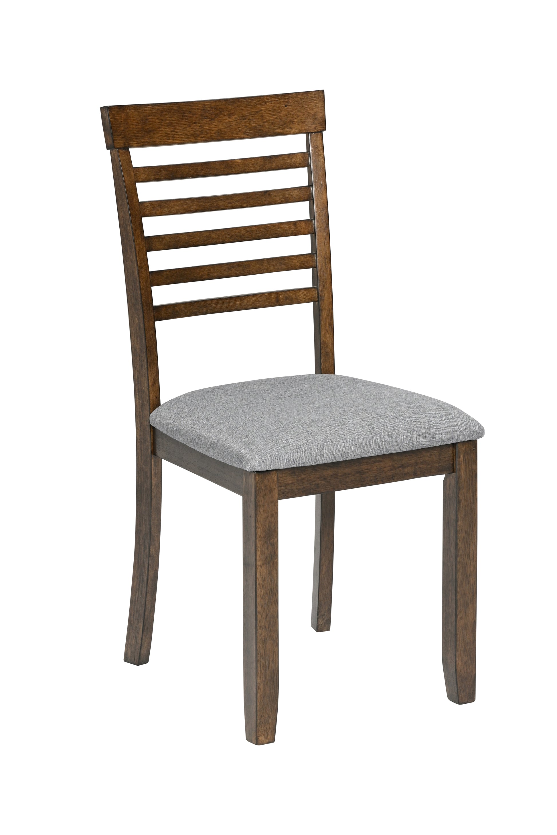 Wooden Dining Chairs Set Of 4, Kitchen Chair With Padded Seat, Upholstered Side Chair For Dining Room, Living Room, Walnut Walnut Dining Room Rubberwood Rubber Wood
