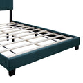 Green Adjustable Queen Size Upholstered Bed Frame Velvet Fabric Laminated Bed Frame Box Spring Not Required Queen Green Wood Espresso Bedroom Minimalist,Retro Rubberwood Adjustable Bedbase Fiber Foam And Polyester Fiber Pad Velvet Upholstered