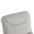 Coolmore Bar Stools With Back And Footrest Counter Height Dining Chairs 2Pc Set,360 Velvet Swivel Bar Stools Set Of 2, Adjustable Counter Height Bar Chairs Gray Velvet Gray Primary Living Space Foam Velvet