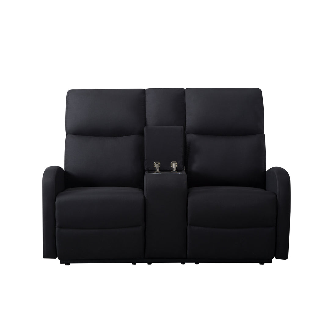 59.4'' Manual Reclining Lovesea Black Fabric