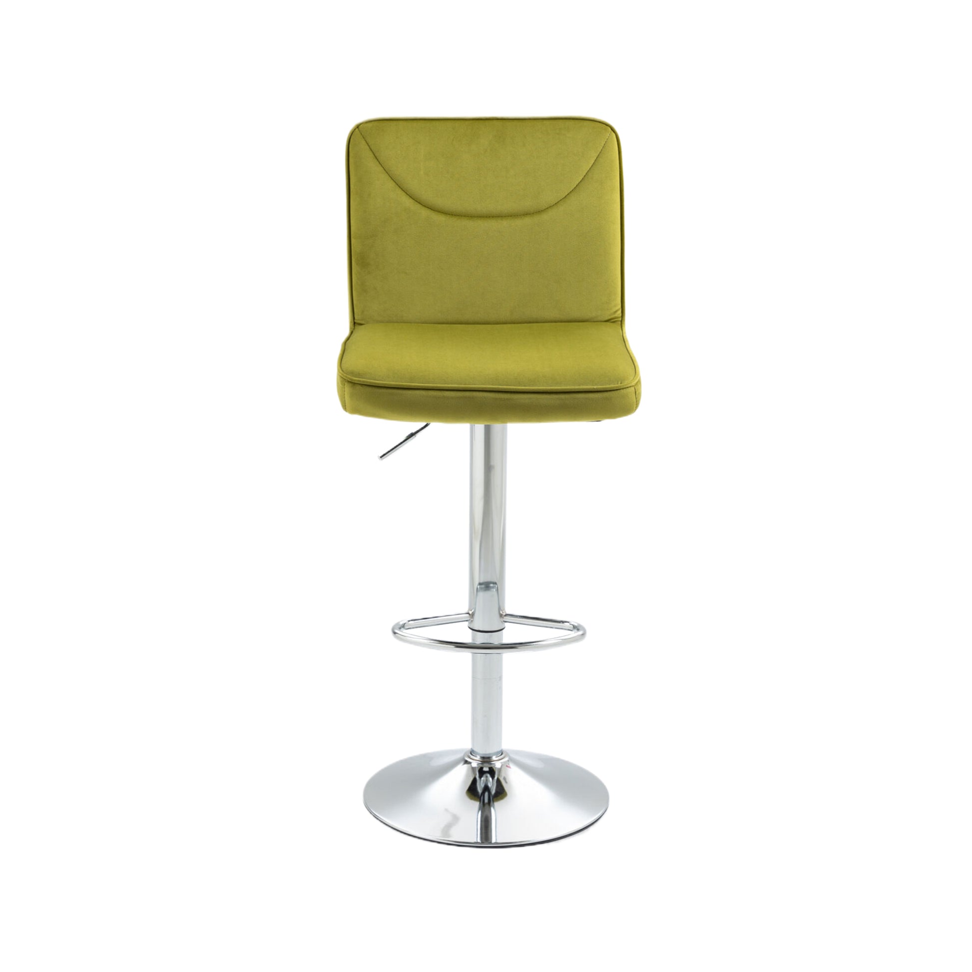 Coolmore Bar Stools With Back And Footrest Counter Height Dining Chairs 2Pc Set,360 Velvet Swivel Bar Stools Set Of 2, Adjustable Counter Height Bar Chairs Olive Velvet Olive Foam Velvet