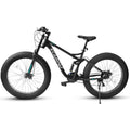 A26309 26 Inch Mountain Bike,Full Suspension 21 Speeds Drivetrain With Disc Brake Mtb Bicycle, 26*4