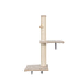 Wall Mounted Cat Tree, Cat Furniture With 2 Cat Condos House, 3 Cat Wall Shelves, 2 Ladder, 1 Cat Perch, Sisal Cat Scratching Posts And Pad Beige Particle Board