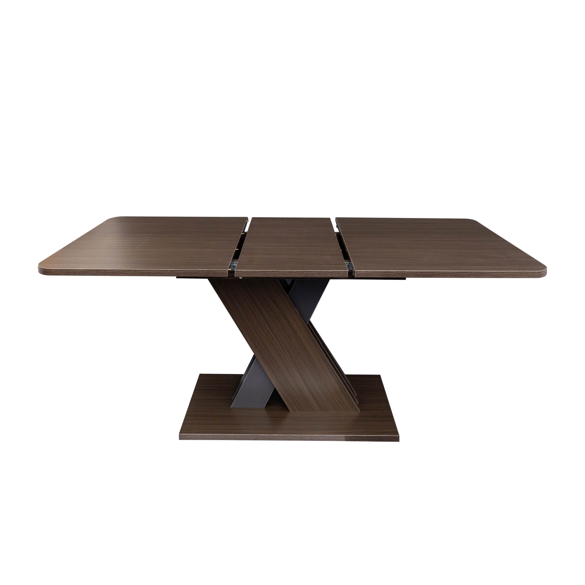 Multifunctional Extendable Console Table Grayish Brown Mdf