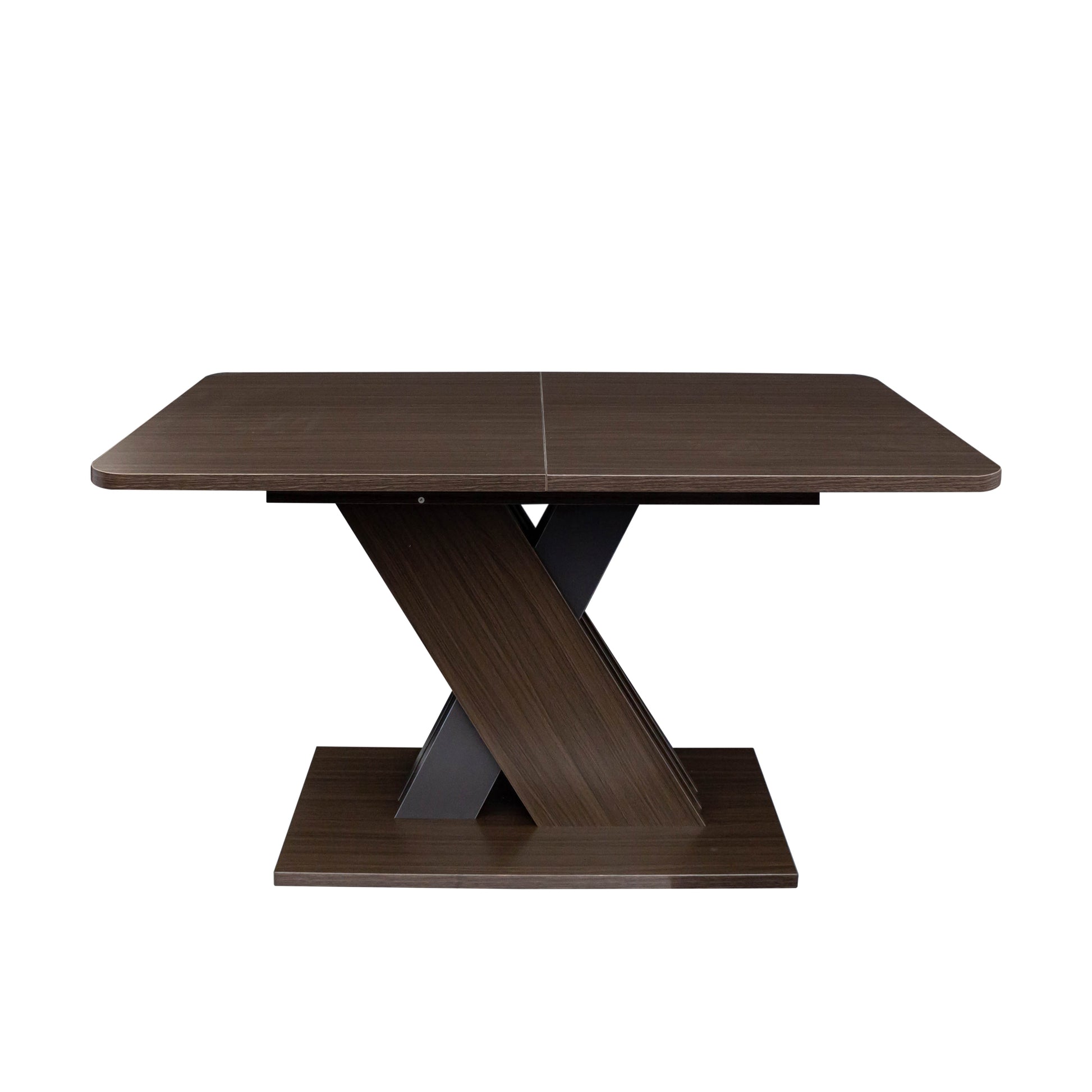 Multifunctional Extendable Console Table Grayish Brown Mdf