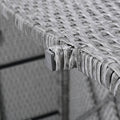 6 Piece Patio Outdoor Conversation Round Sofa Set, Pe Wicker Rattan Separate Seating Group With Coffee Table, Beige Yes Deep Seating Beige Weather Resistant Frame Water Resistant Cushion Garden & Outdoor Sofa Seating Groups Foam Rattan
