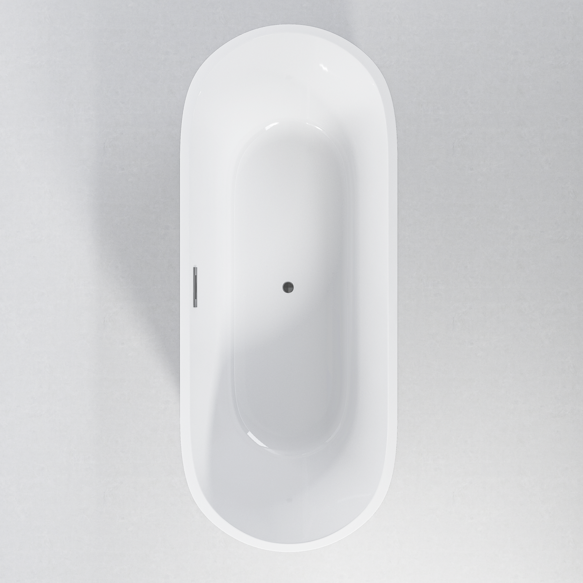 59" Acrylic Freestanding Bathtub With Unique Pleated Design: Spacious Oval Shape, Gloss White Finish, Brushed Nickel Overflow & Pop Up Drain Gloss White Oval Bathroom Freestanding Tubs Polished 59 61 In Contemporary Soaking Center Acrylic Acrylic