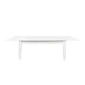 Dining Table106.3 In Large Extendable Kitchen Table White Mdf