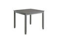 5 Piece Modern Dining Set, Square Wooden Dining Table With 4 Upholstered Chairs For Kitchen, Dining Room, Gray Wood Gray Seats 4 Wood Dining Room Acacia 4 Leg Square Dining Table With Chair Acacia Wood