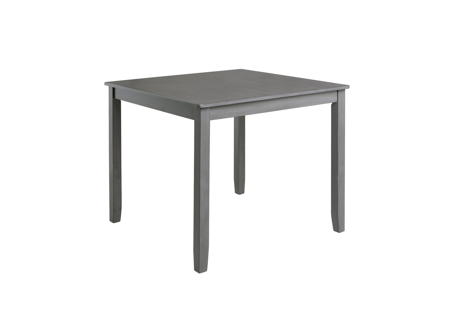 5 Piece Modern Dining Set, Square Wooden Dining Table With 4 Upholstered Chairs For Kitchen, Dining Room, Gray Wood Gray Seats 4 Wood Dining Room Acacia 4 Leg Square Dining Table With Chair Acacia Wood