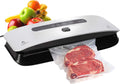 Food Vacuum Sealer Machine Strong Suction Power Dry And Moist Mode Starter Kit For Food Preservation And Sous Vide Silver Metal