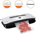 Food Vacuum Sealer Machine Strong Suction Power Dry And Moist Mode Starter Kit For Food Preservation And Sous Vide Silver Metal