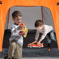 Kids Play Tent Pop Up Portable Hexagon Playhouse For Backyard Patio Indoor Outdoortent House Orange Oxford Fabric