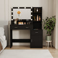Newly Designed Smart Mirror Dressing Table With Drawers And Storage Cabinet, Dressing Table With Dressing Pad For Bedroom, Dressing Room Black Bedroom American Design,American Traditional,Classic,Coastal Mdf Glass