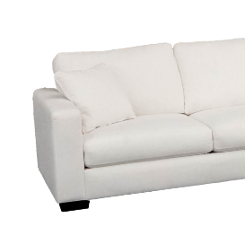 Concord Performance White Modular 3 Piece Sectional White Wood Polyester 5 Seat